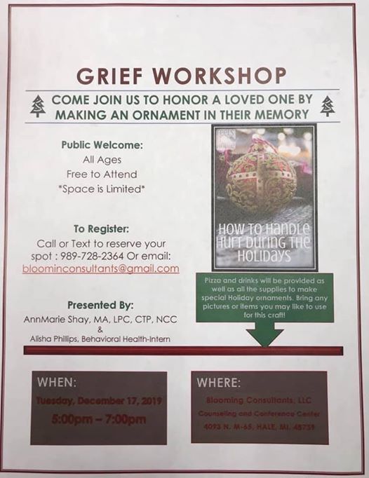 Dealing With Grief Through The Holidays At Blooming Consultants