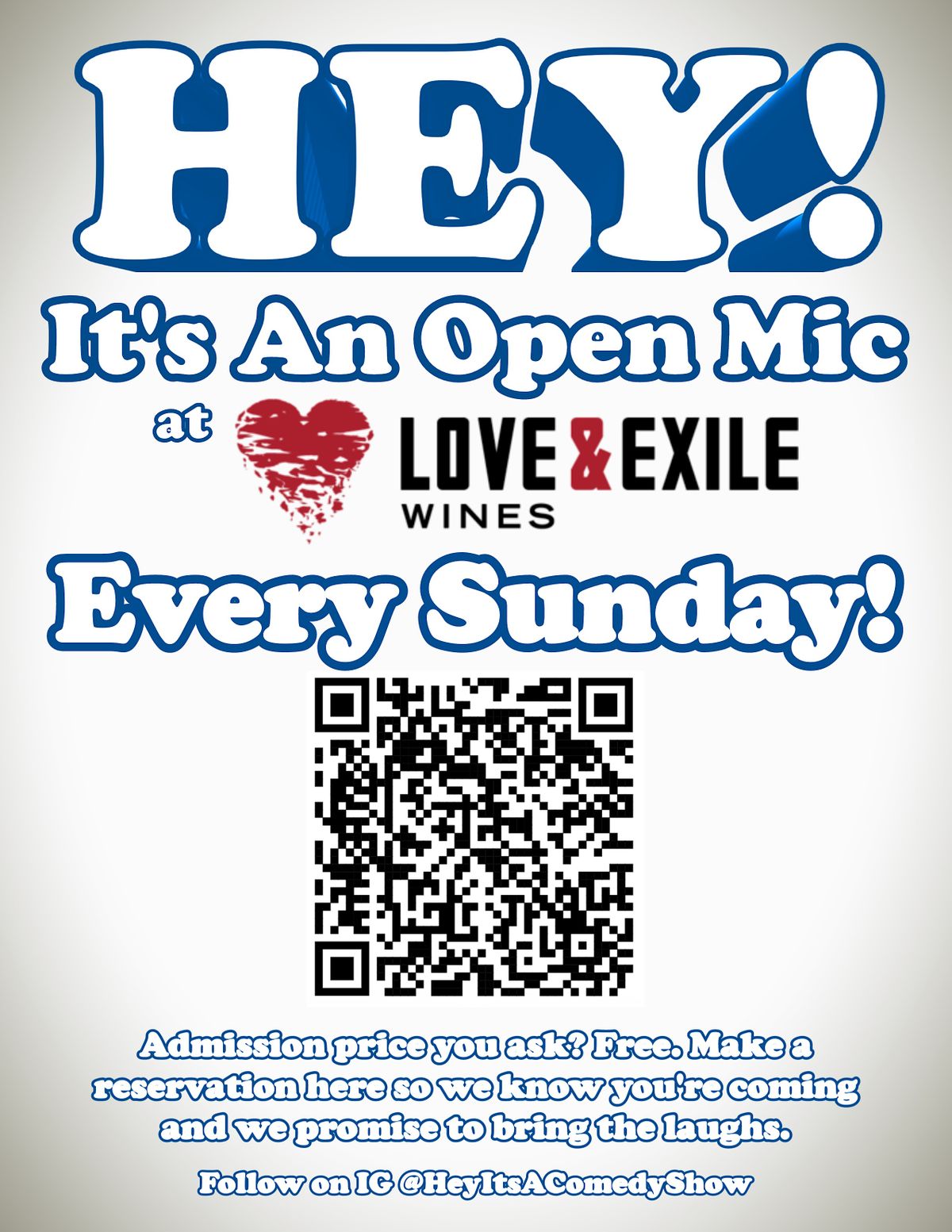 Hey Its an Open Mic!, Love and Exile Winery and Bar, Nashville, 28 May
