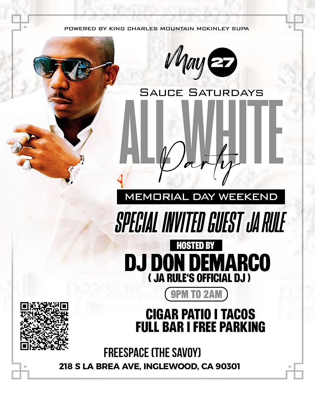 Sauce Saturdays All White Party Hosted by Ja Rules Official DJ Don