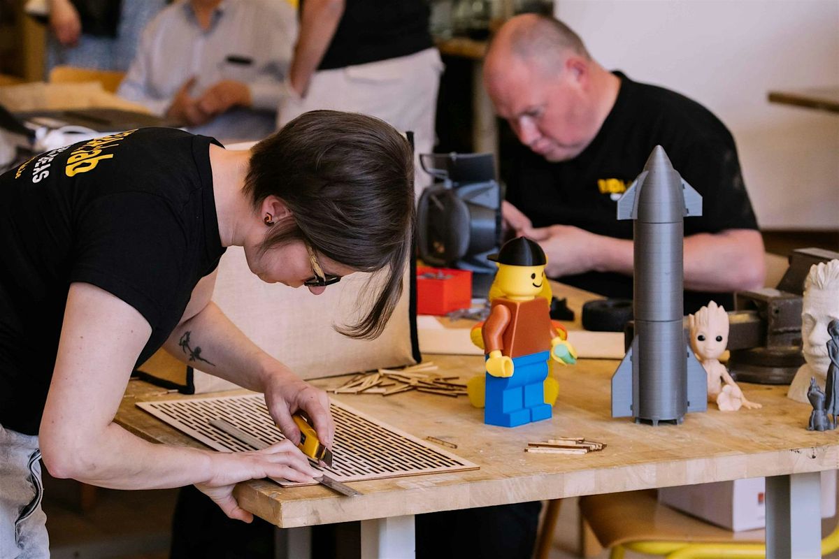 Lasercutinitiatie in de wondere wereld van het BUDAlab, Budalab, Kortrijk, March 13 2024