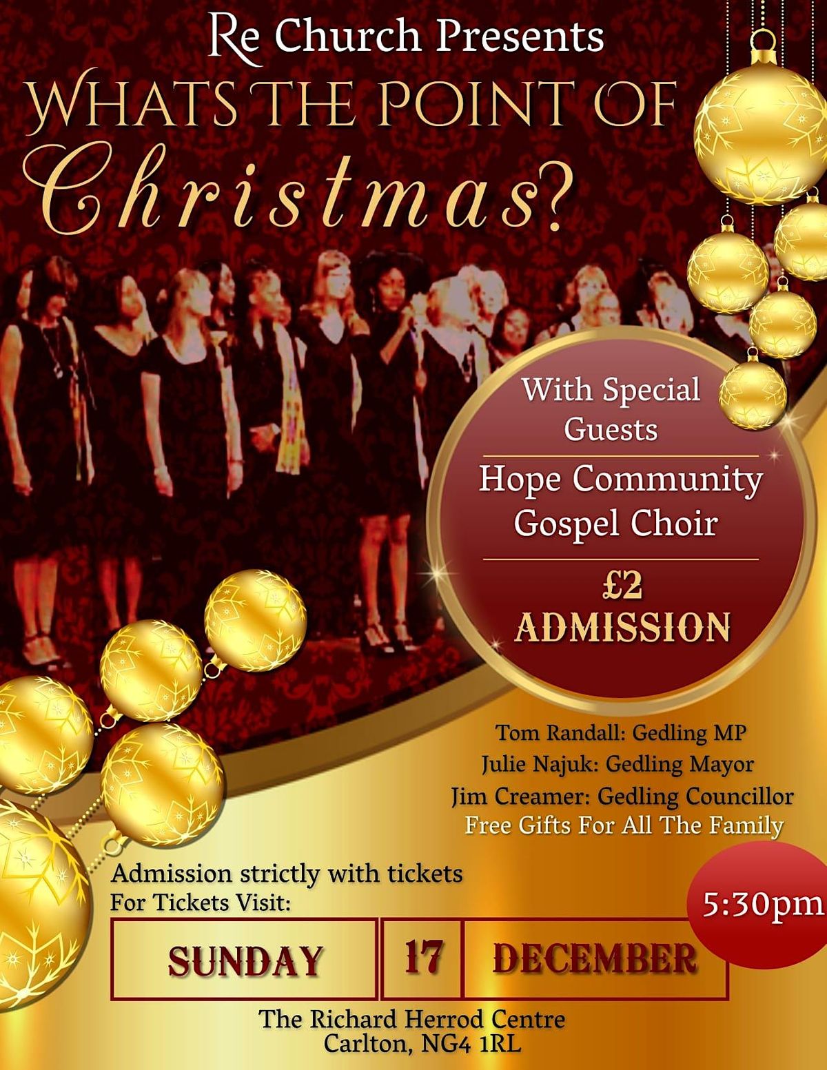 Whats The Point of Christmas???, Richard Herrod Centre, Carlton