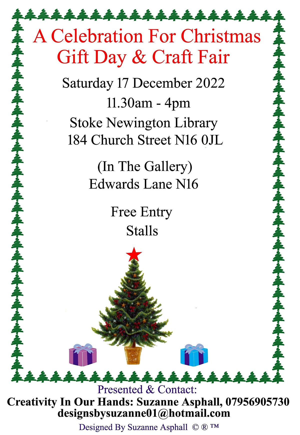 A Celebration For Christmas Gift Day And Craft Fair Stoke Newington 