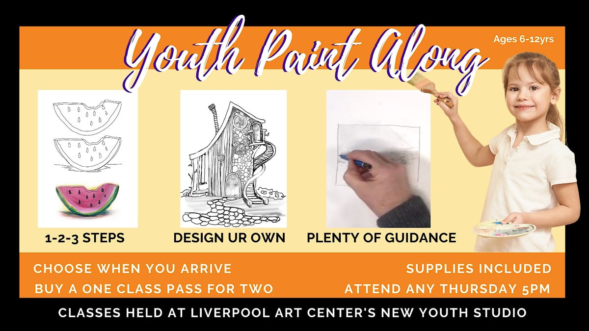 Paint Along Class for Kids, Liverpool Art Center, March 24 to January 9 AllEvents.in