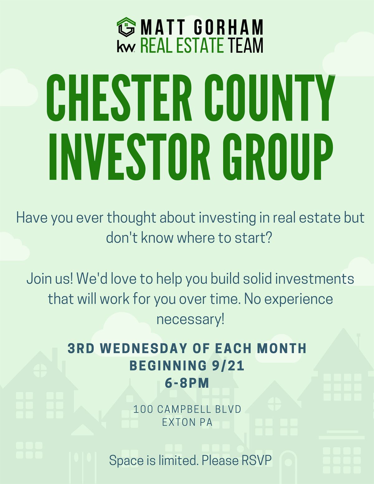 Chester County Investors Group | Event in Exton | AllEvents