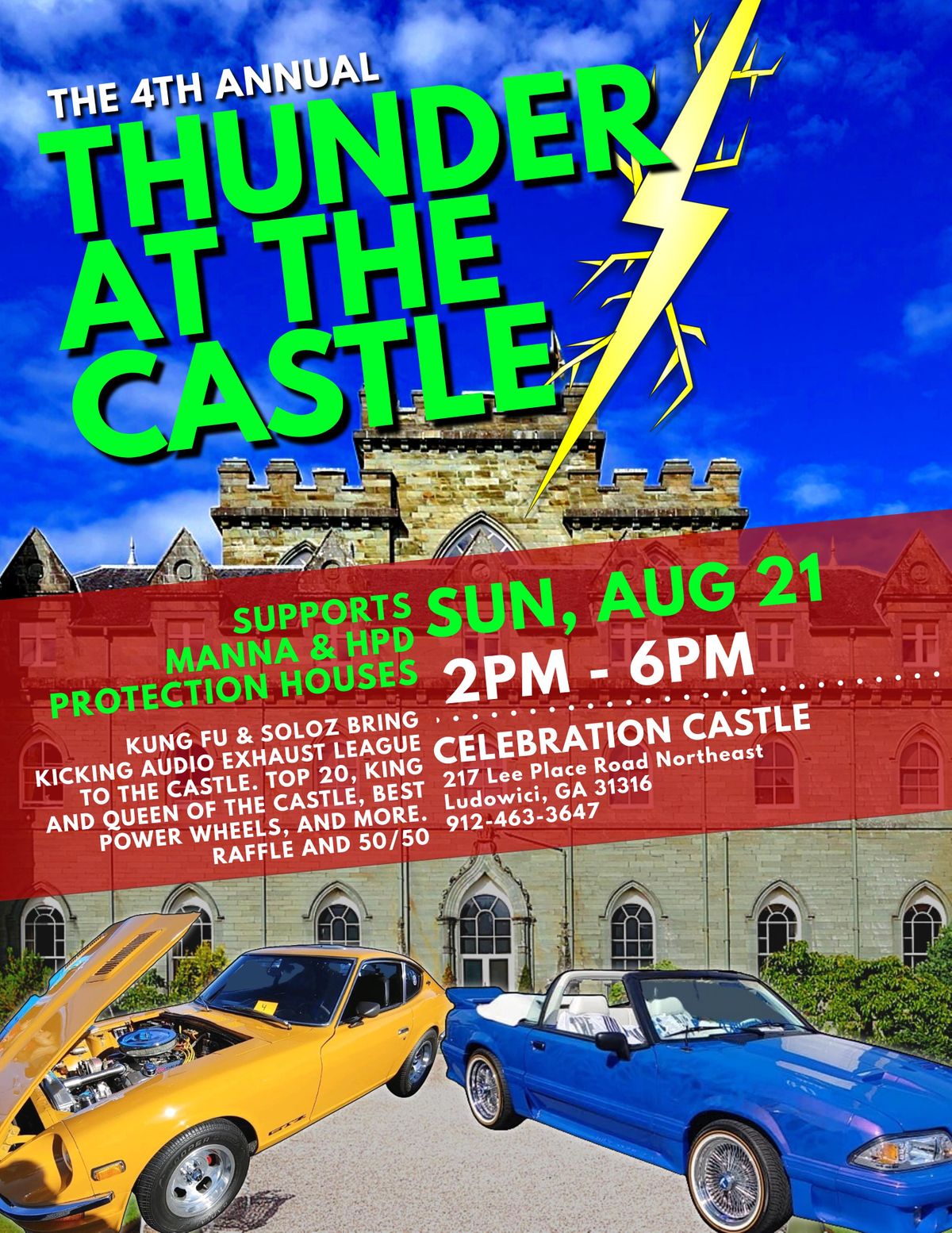 THUNDER AT THE CASTLE, Celebration Castle, Ludowici, August 21 2022