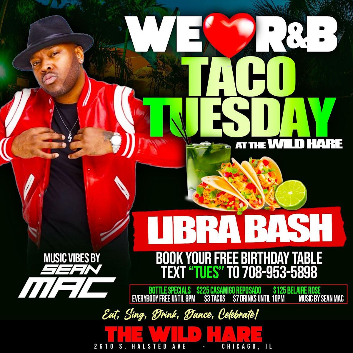 WE LOVE R&B TACO TUESDAY AT THE WILD HARE | Event in Chicago | AllEvents