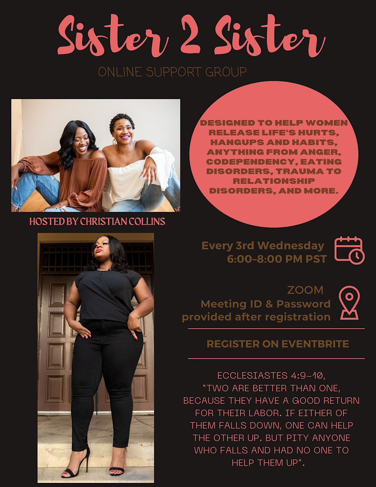 Sister 2 Sister Womens Online Group on AllEvents | Online Events