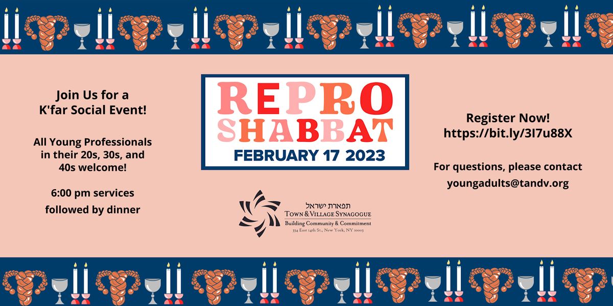 20s, 30s, & 40s Repro Shabbat, Solas, New York, February 17 2023