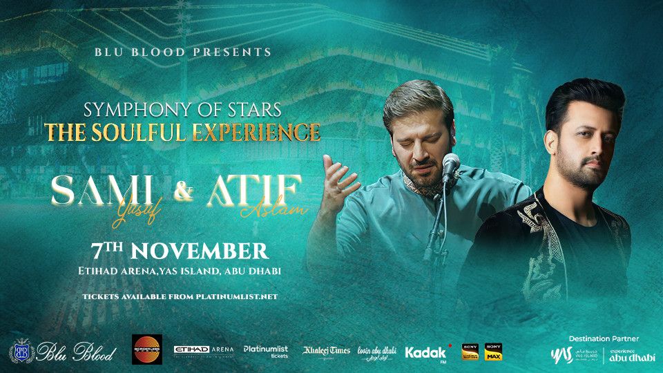 Blu Blood presents Symphony of Stars with Atif Aslam and Sami Yusuf at Etihad Arena in Abu Dhabi, 7 November