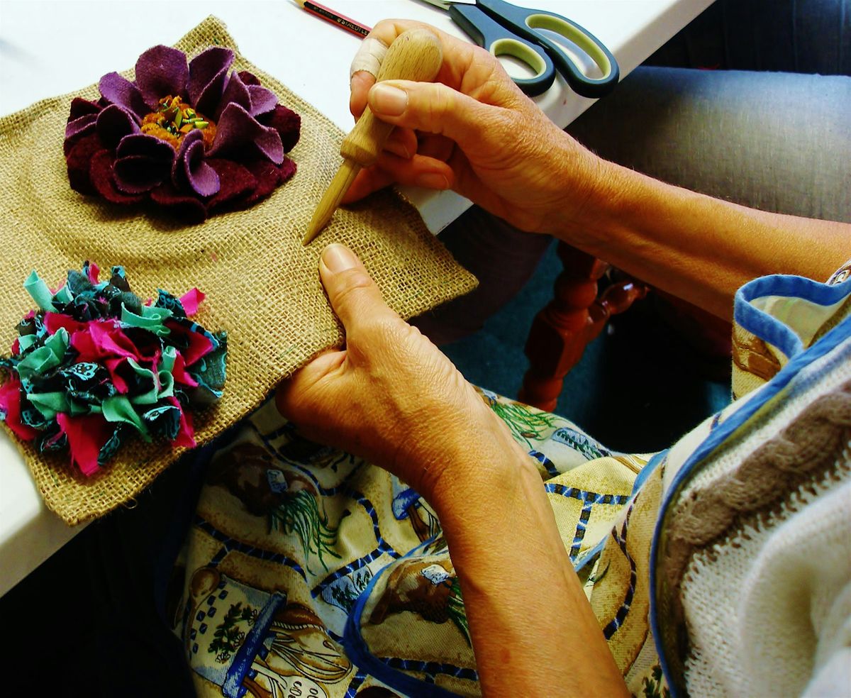 Free Rag Rug Drop in Purple Spoon Cafe, Huntspill Road