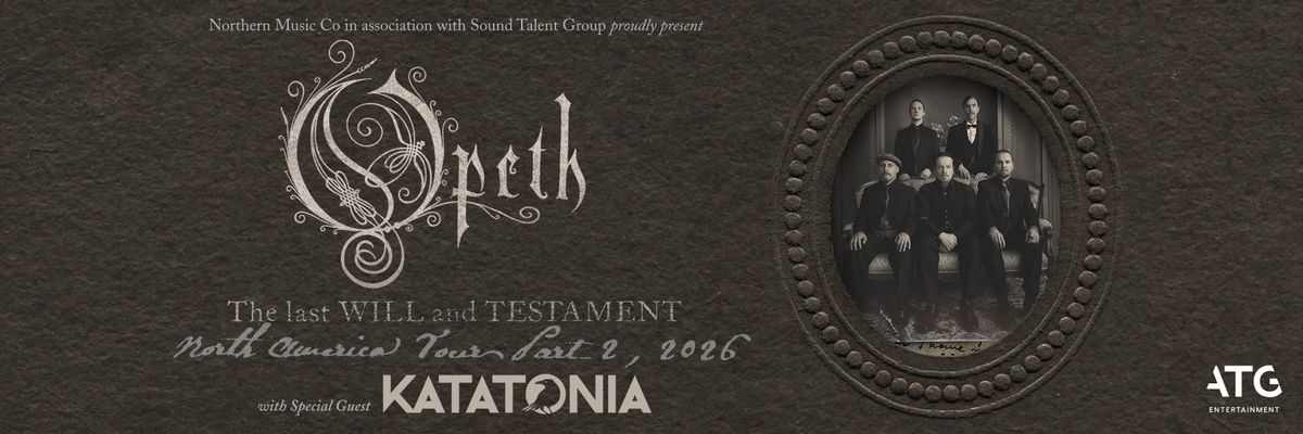 Opeth with Katatonia, 26 February | Event in Vancouver | AllEvents