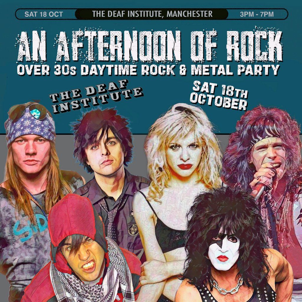 An Afternoon of Rock: MANCHESTER (Over 30s Rock/Metal) 3pm-7pm, 18 October | Event in Manchester | AllEvents