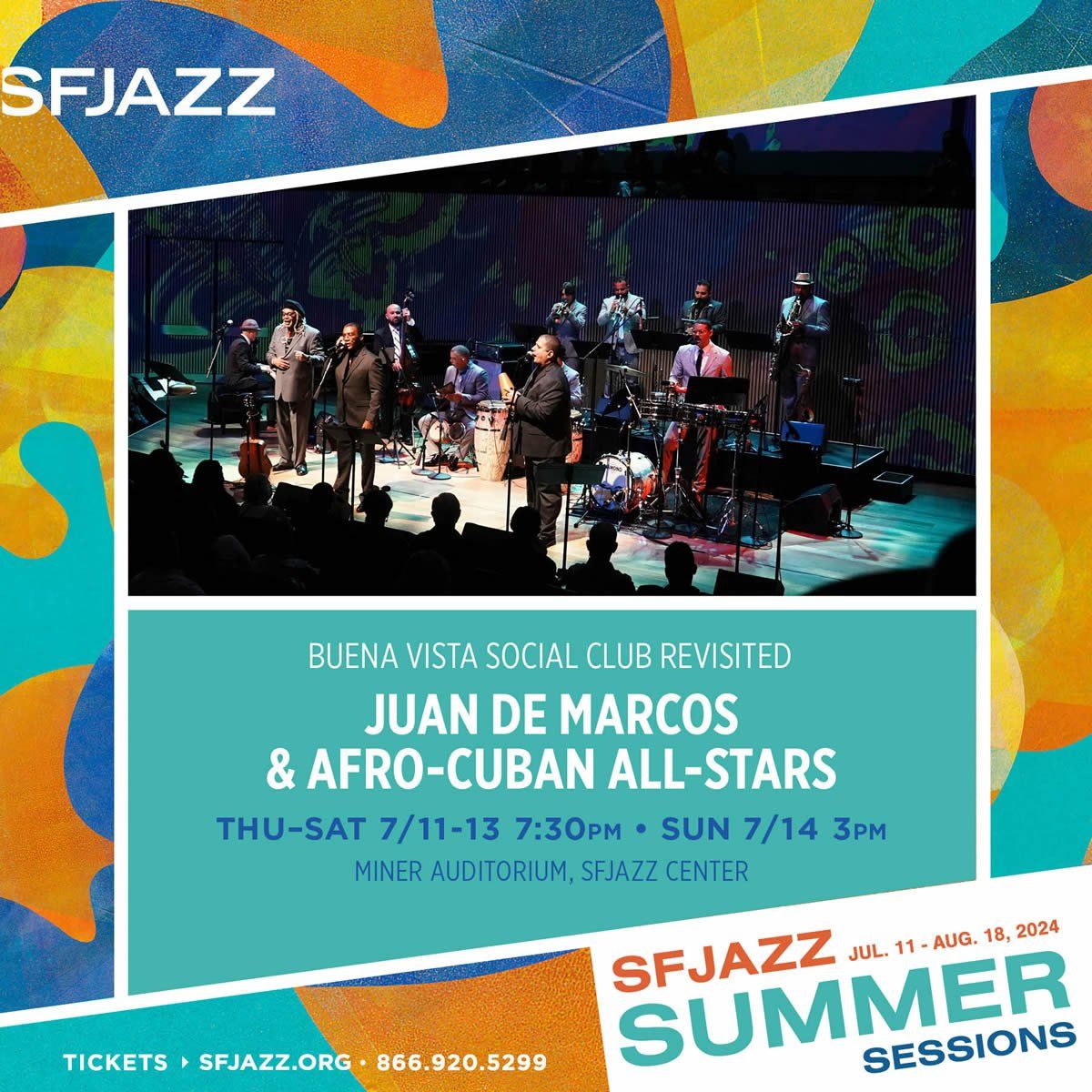 Juan De Marcos and Afro-Cuban All Stars at SF Jazz Center - Miner Auditorium, 13 November | Event in San Francisco