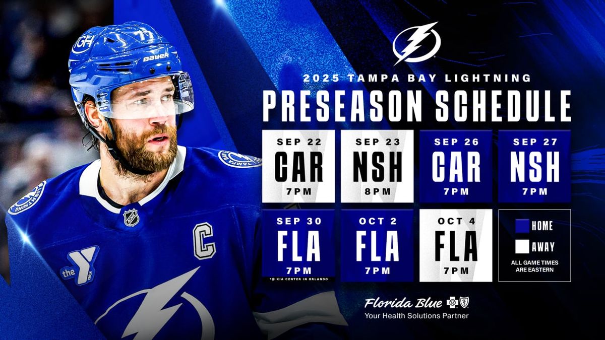 Preseason: Carolina Hurricanes Vs. Tampa Bay Lightning, 21 September | Event in Raleigh | AllEvents