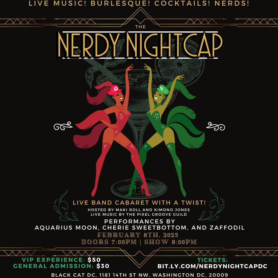 The Nerdy Nightcap - Live Band Cabaret With A Twist | Event in Washington | AllEvents