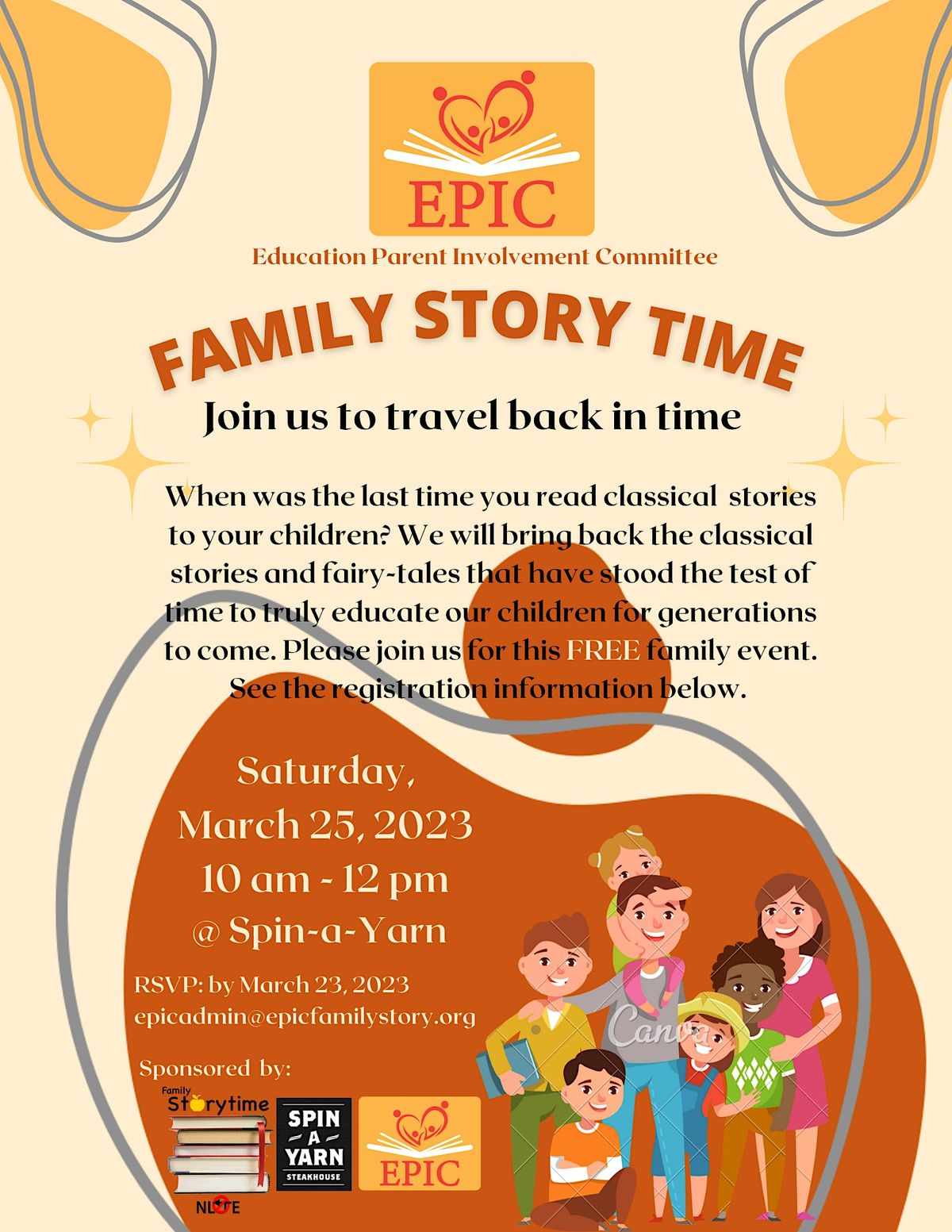 EPIC Family Story Travel Back in Time, Spin A Yarn Steakhouse