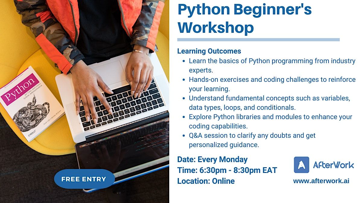 Python Beginners Workshop, December 11 2023 | Online Event | AllEvents.in