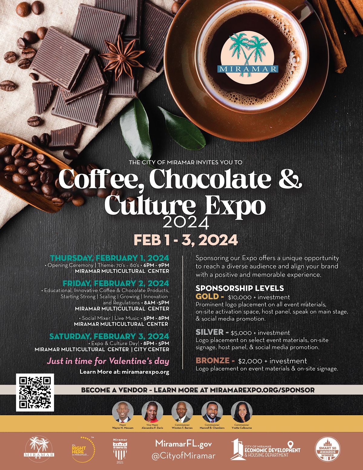 Vendors Exhibitor for the Miramar Coffee, Chocolate & Culture Expo