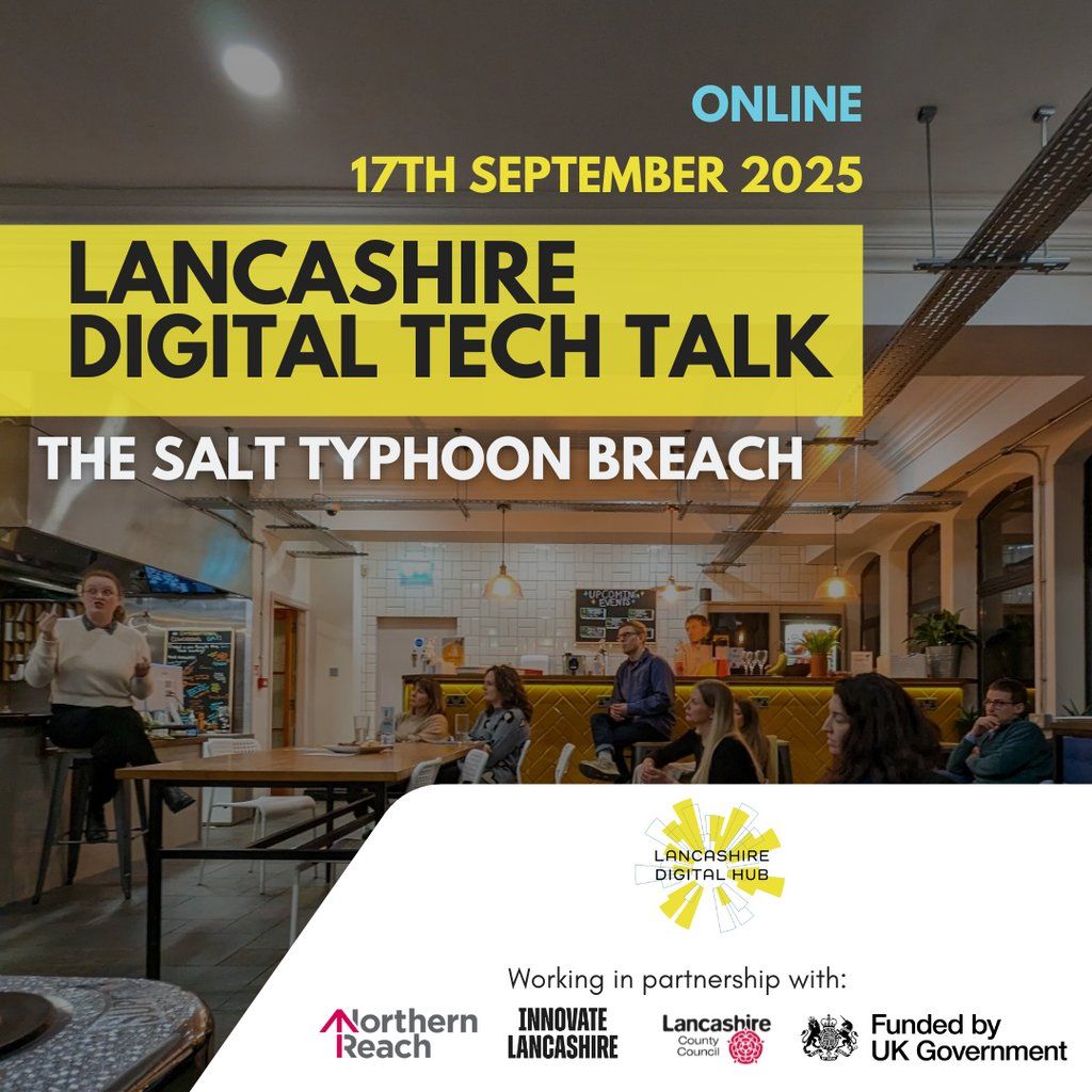 The Salt Typhoon Breach (AI Series :3), 17 September | Event in Lancaster | AllEvents
