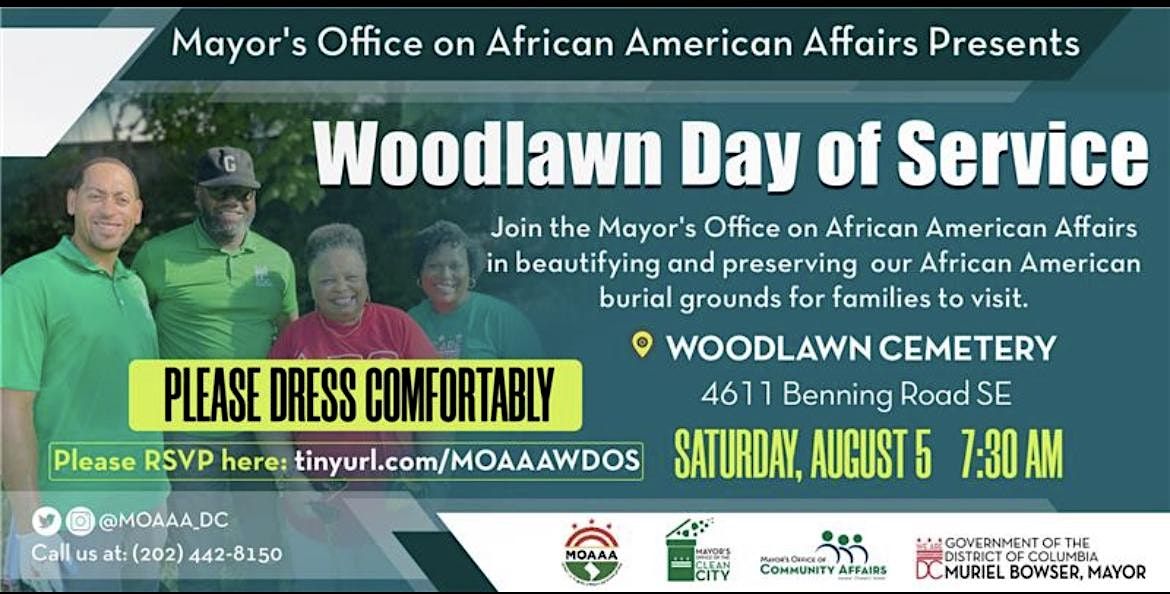 Woodlawn Day of Service, Woodlawn Cemetery, Washington, August 5 2023 AllEvents.in