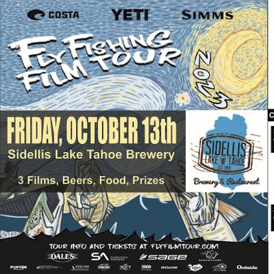 17th Annual Fly Fishing Film Tour South Lake Tahoe, Sidellis Lake