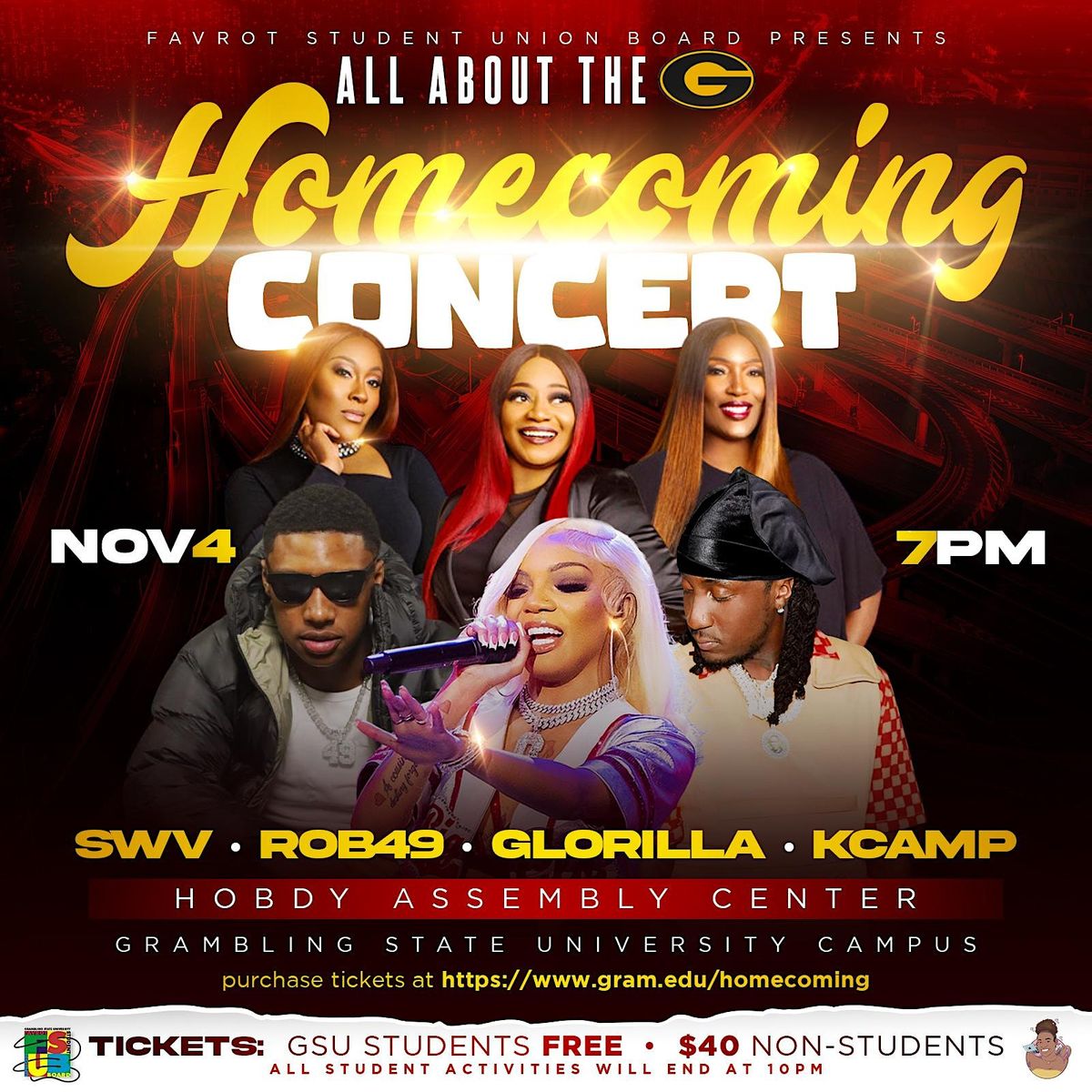 Grambling State Concert feat. Rob49, K CAMP, Glorilla, & SWV