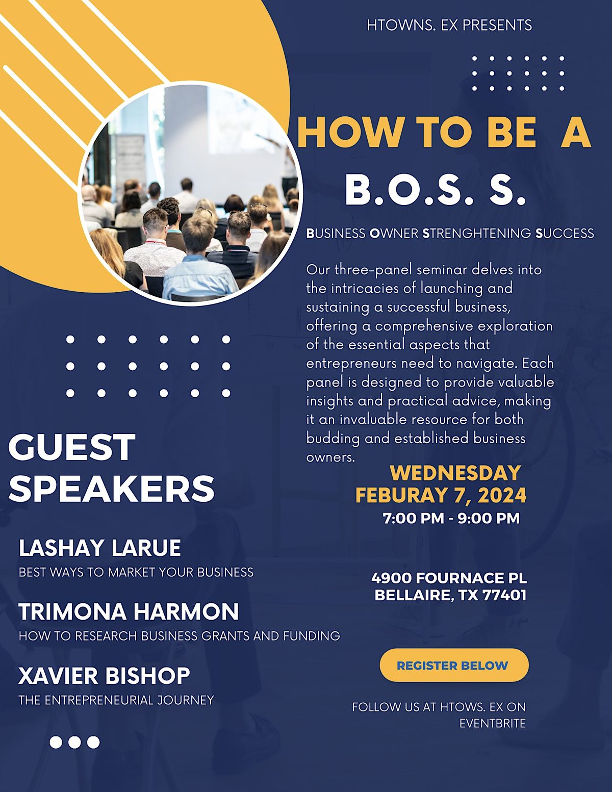 How To Be A B.O.S.S.: Business Owner Strengthening Success | Event in Bellaire | AllEvents