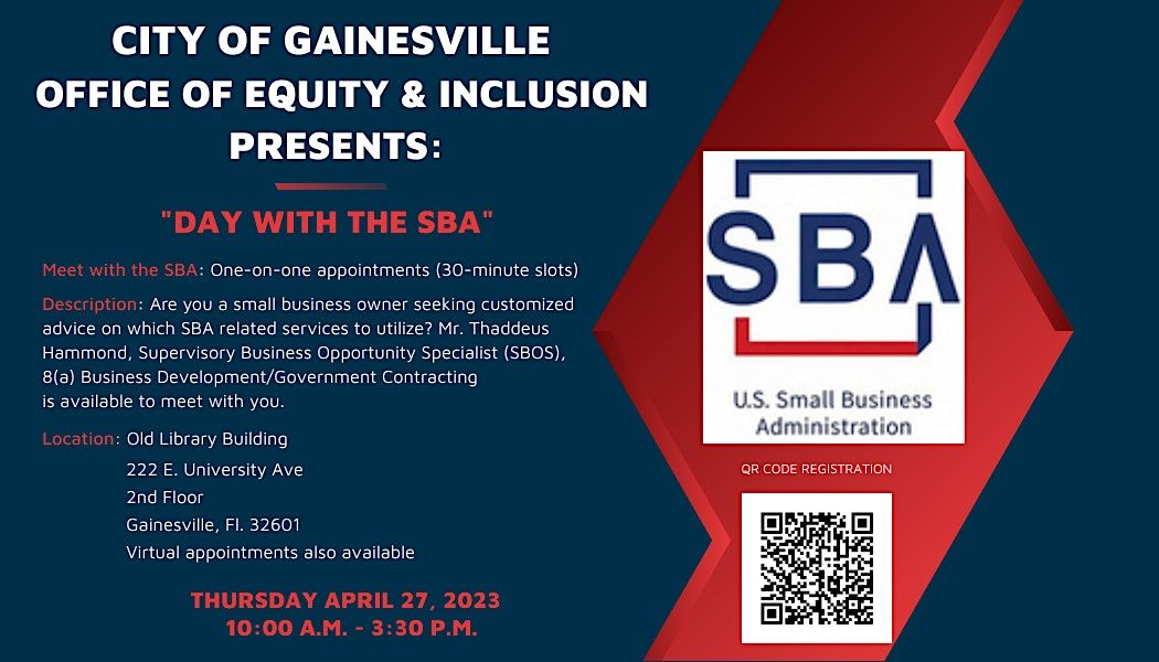 City of Gainesville "A Day with the SBA", Old Library Building, 2nd