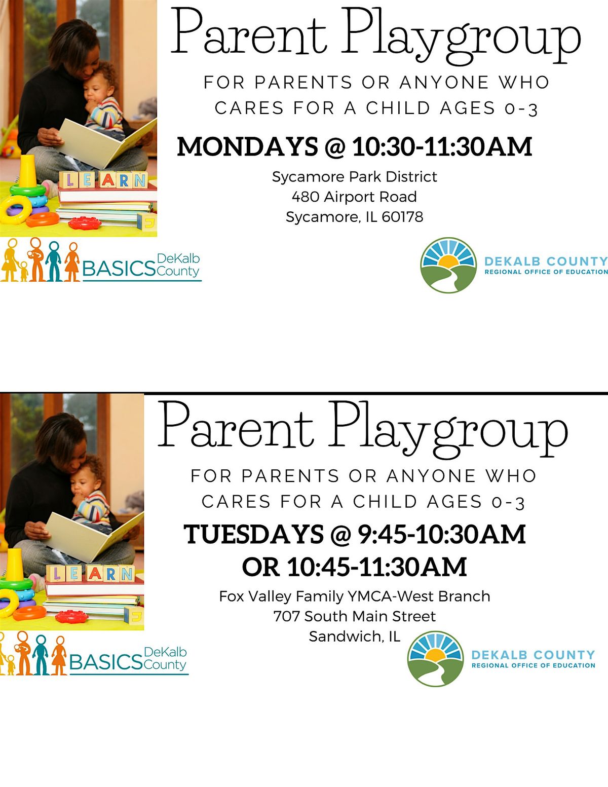 Monday Parent Playgroup Sycamore Sycamore Park District Community monday-parent-playgroup-sycamore-sycamore-park-district-community