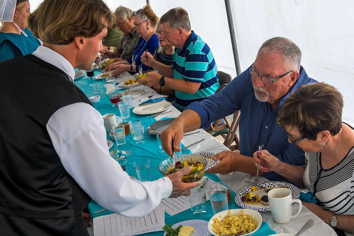 Traditional Amish Wedding Dinner 2022, The Markets at Shrewsbury, Glen