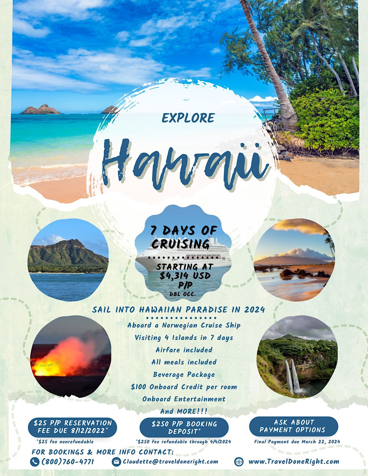 2024 Sail into Hawaiian Paradise Cruise - Registration Ends August 12 2024 Sail into Hawaiian Paradise Cruise - Registration Ends August 12