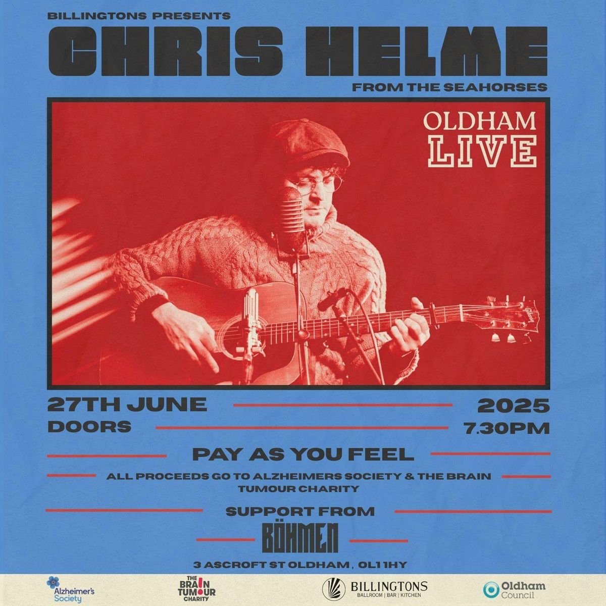Chris Helme - Oldham Live, 27 June | Event in Oldham | AllEvents