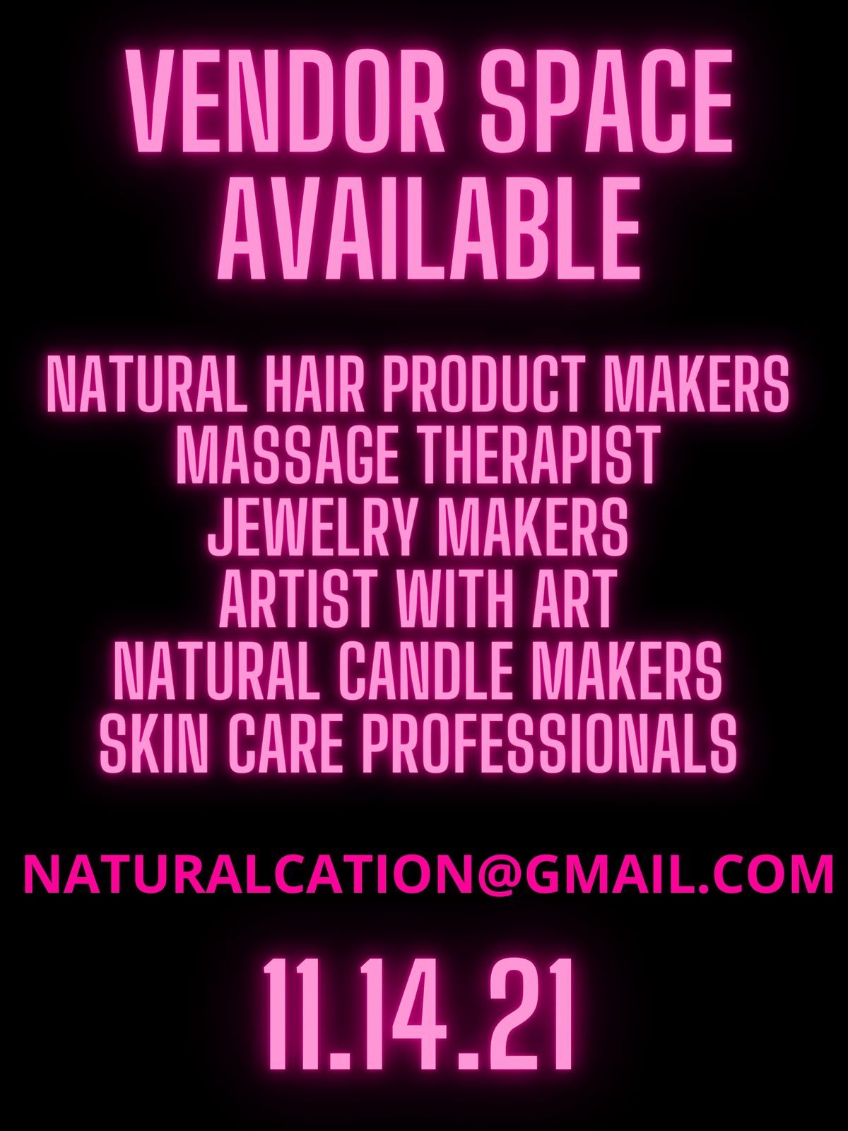 NATURALCATION VENDING, The Core Total Body Salon and Wellness Spa, East