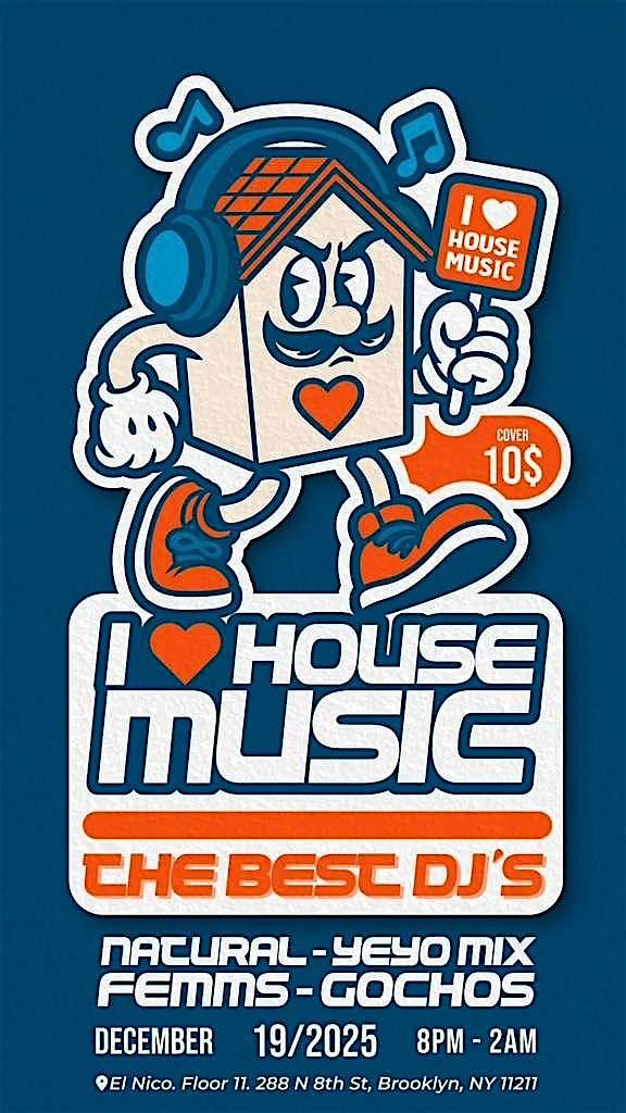 I <3 House Music, 19 December | Event in Brooklyn | AllEvents