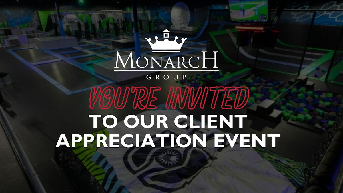 DEFY Trampoline Park Monarch Group Client Appreciation Event, DEFY Louisville, Urton Lane