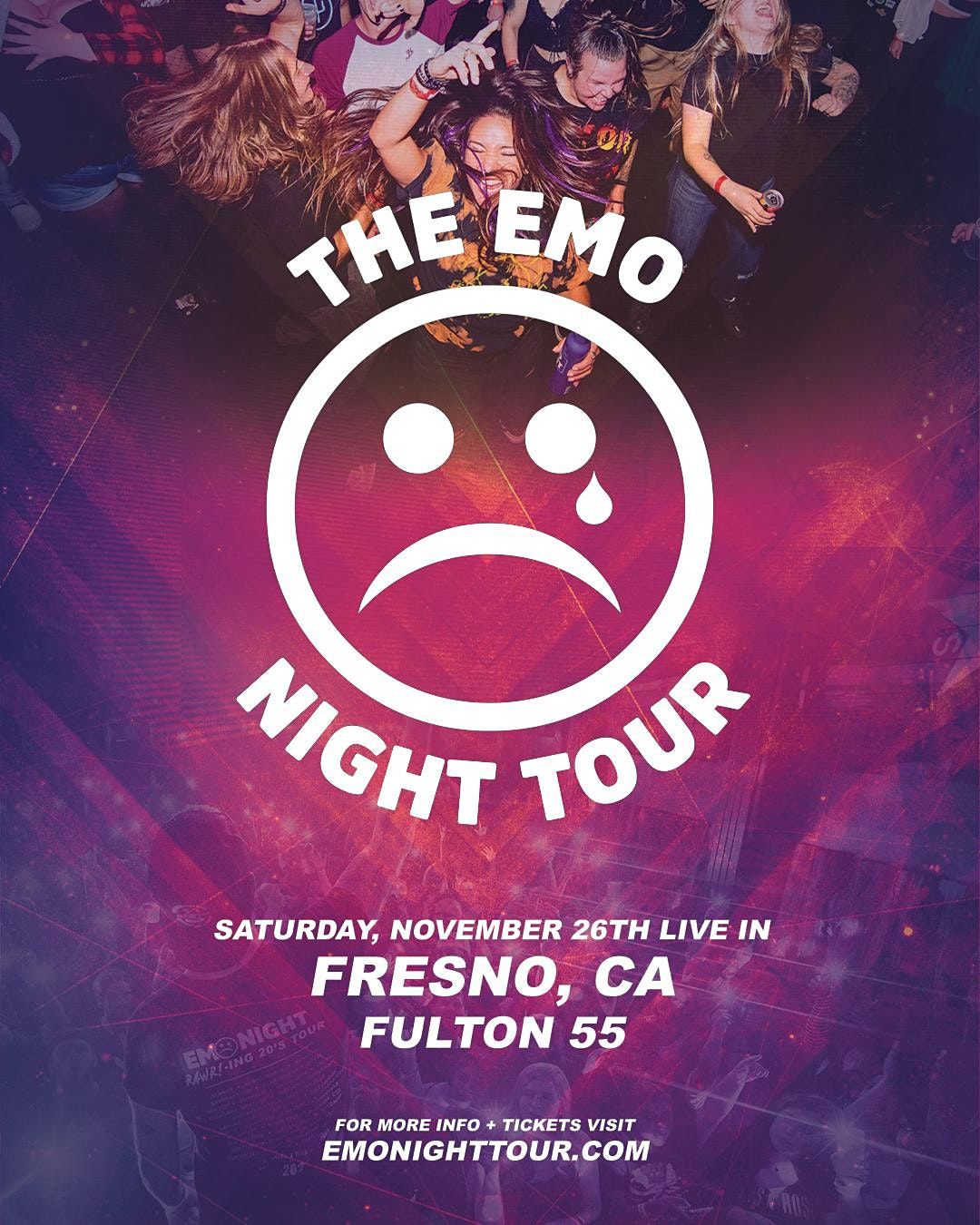 The Emo Night Tour Fresno, Fulton 55, Fresno, November 26 2022