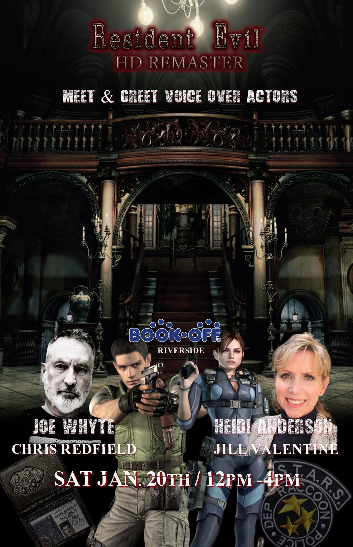 Resident Evil Voice Actors Meet & Greet, BOOKOFF Riverside, 20 January