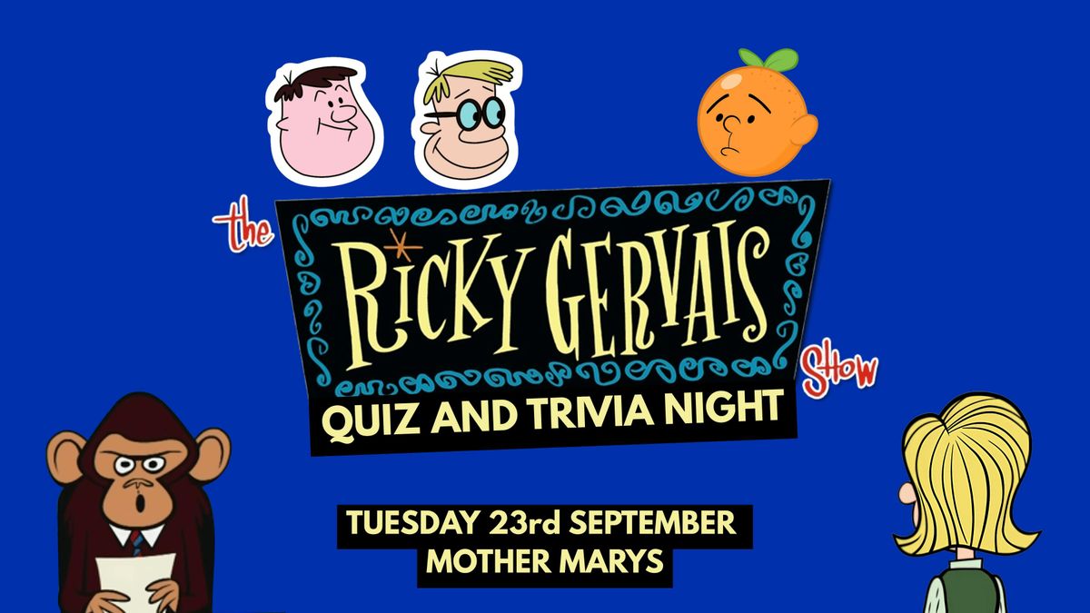 THE RICKY GERVAIS SHOW: QUIZ AND TRIVIA NIGHT , 23 September | Event in Manchester | AllEvents