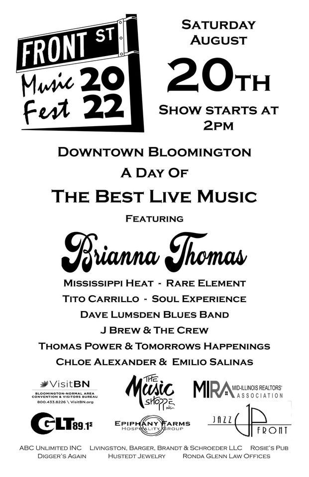 Front Street Music Festival 2025, Jazz UpFront, Bloomington, August 20
