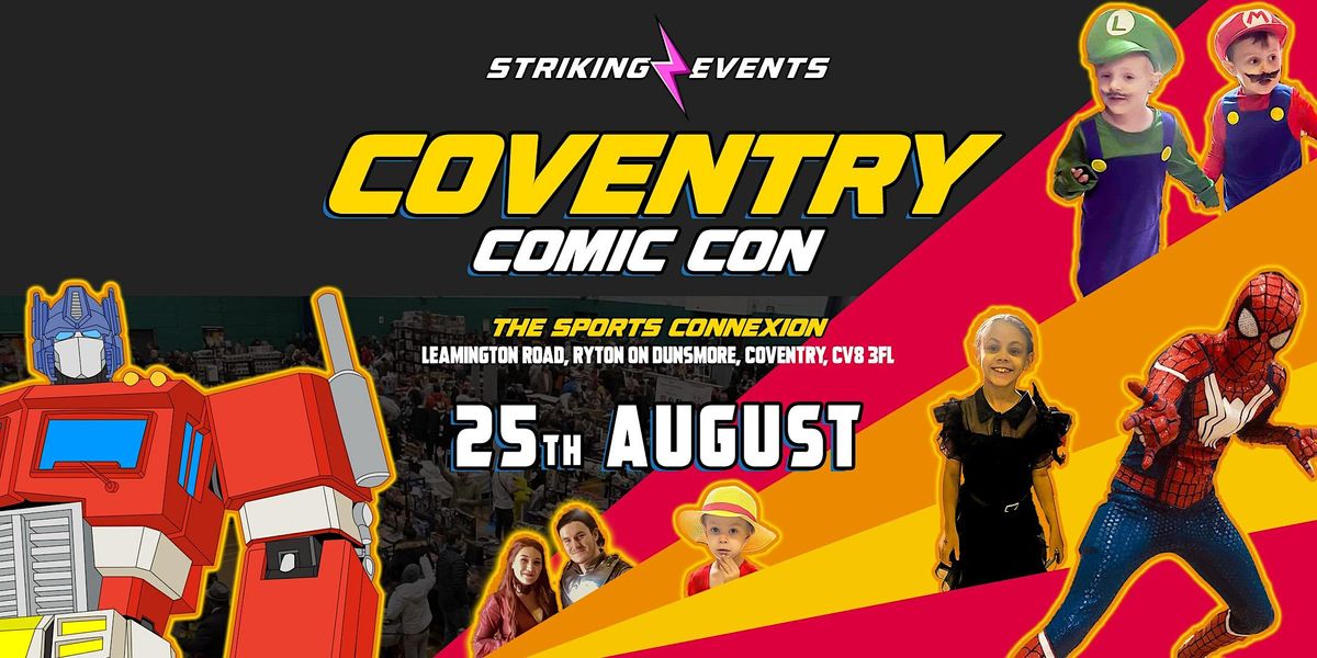 Coventry Comic Con & Toy Fair, Sports Connexion Leisure Club & Venue