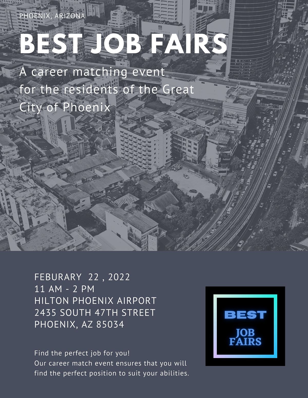 BEST JOB FAIRS PHOENIX ARIZONA, 2025, Hilton Phoenix Airport, February