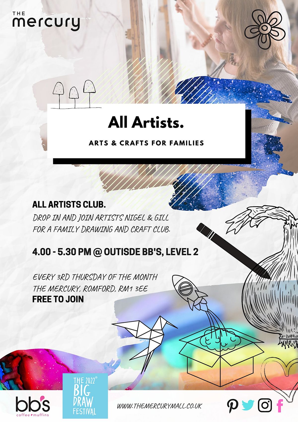 FREE Craft Club, The Mercury Shopping Centre, Romford, November 16 2023