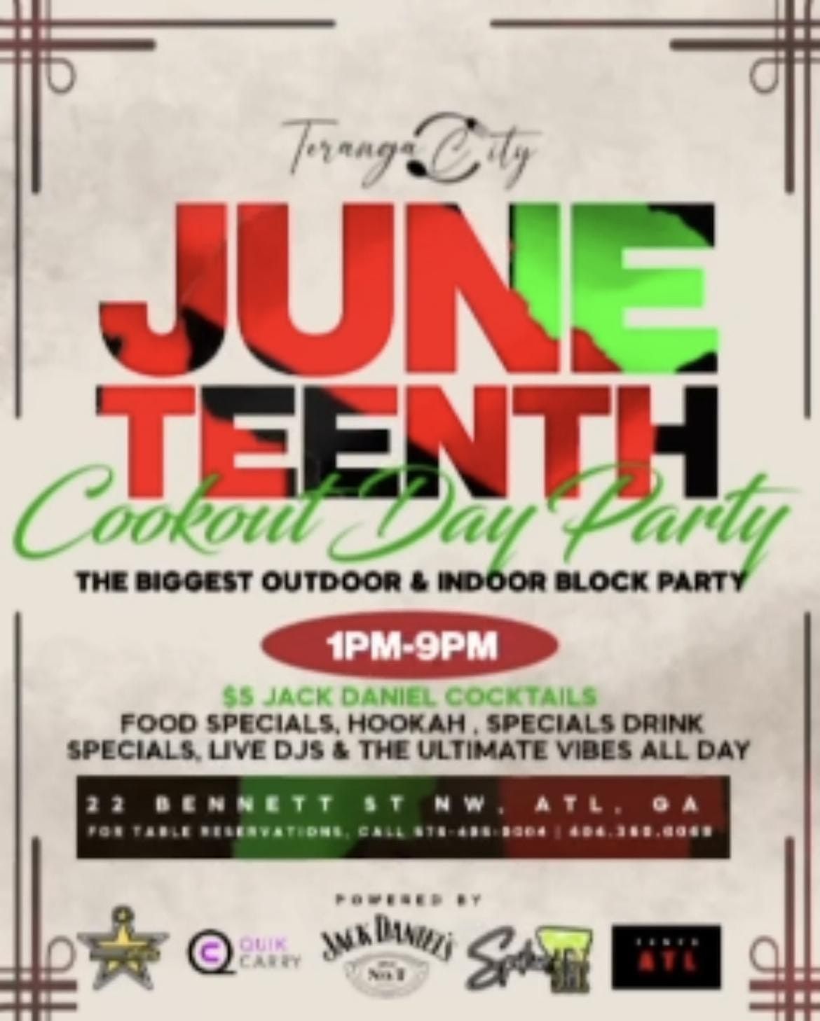 THE OFFICAL BLOCK PARTY IN BUCKHEAD, Teranga City Ultra