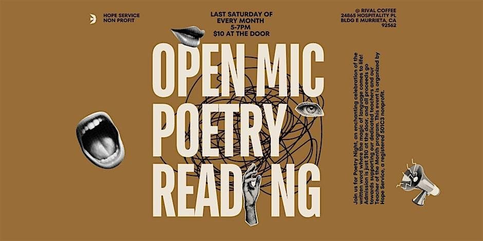 Poetry with Purpose presents The Poetry Lounge | Event in Murrieta | AllEvents