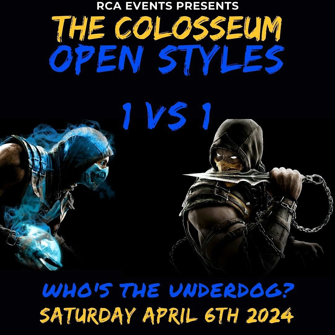 The Colosseum: 1 vs 1 all styles street dance battle, A'MOTION dance ...