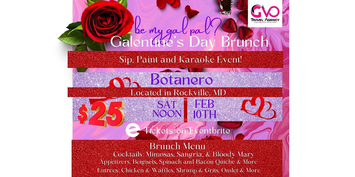 Galentines Day Sip, Paint Karaoke at Brunch (Valentine), Botanero