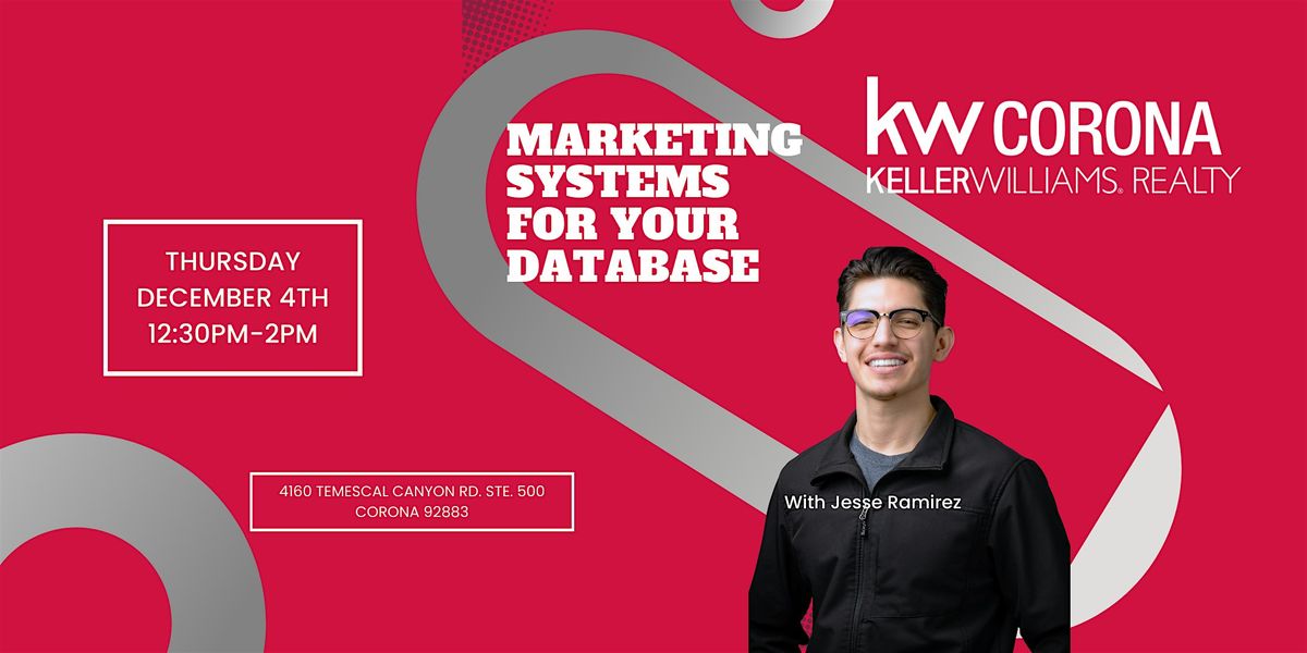Marketing Systems For Your Database, 4 December | Event in Corona | AllEvents