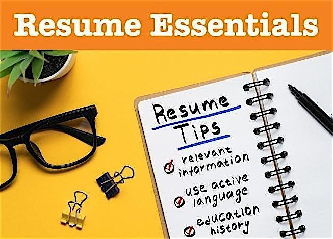 Resume Essentials (in-person/virtual) | Event in San Diego | AllEvents
