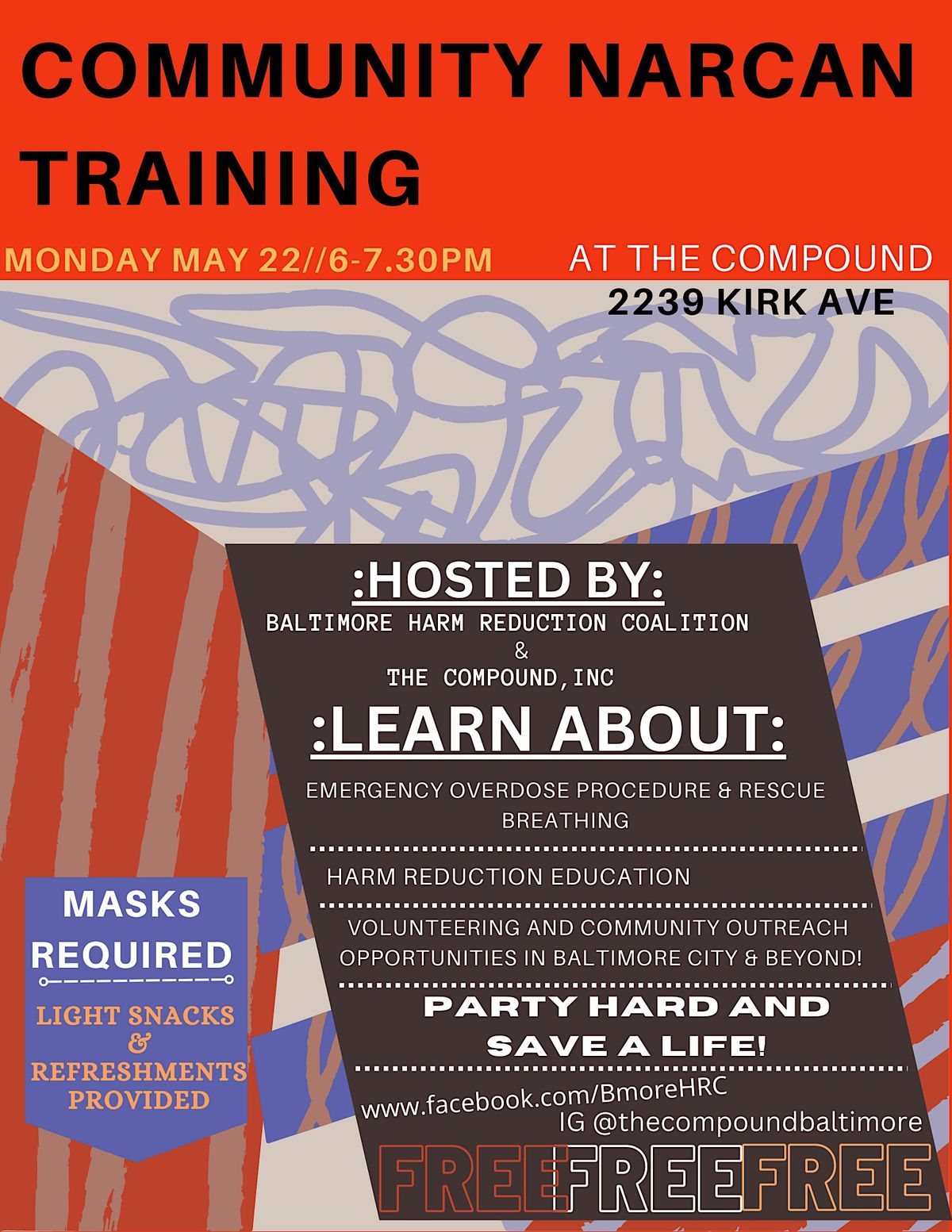 BHRC Narcan Harm Reduction Training and 2239 Kirk Ave