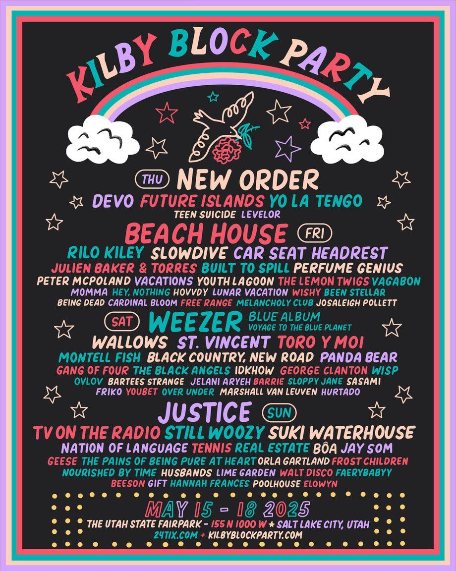 Kilby Block Party 6: Justice  TV on the Radio & Still Woozy - Sunday, 17 May | Event in Salt Lake City